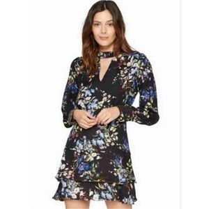 Parker Silk Ruffle Chrissy Floral Mini Dress